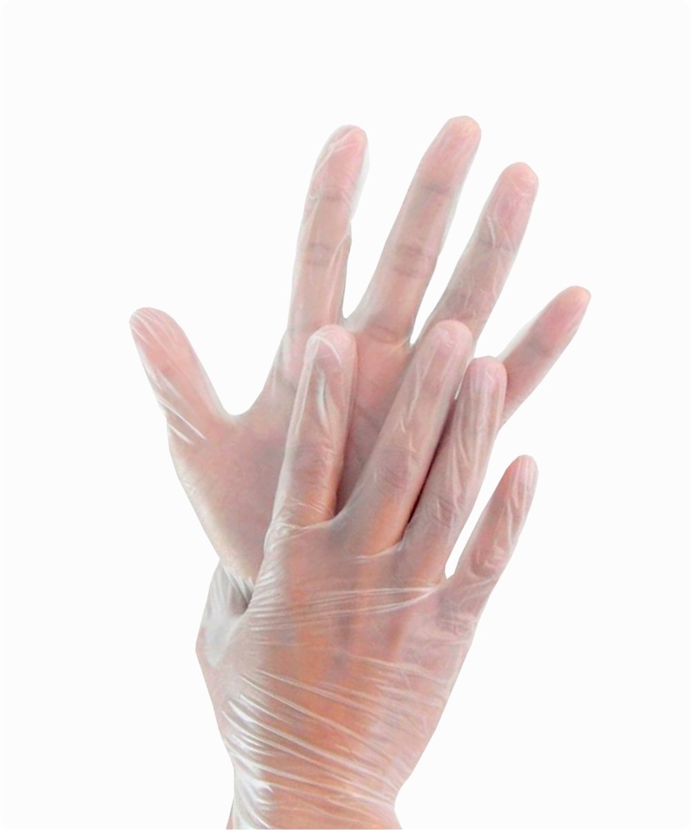 Luva de vinil com pô M